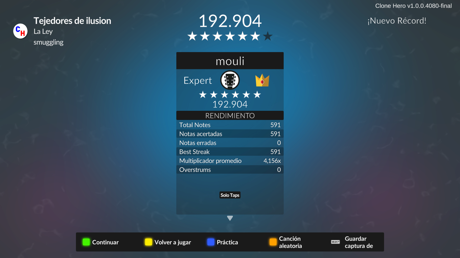 Puntaje de Tejedores de Ilusión